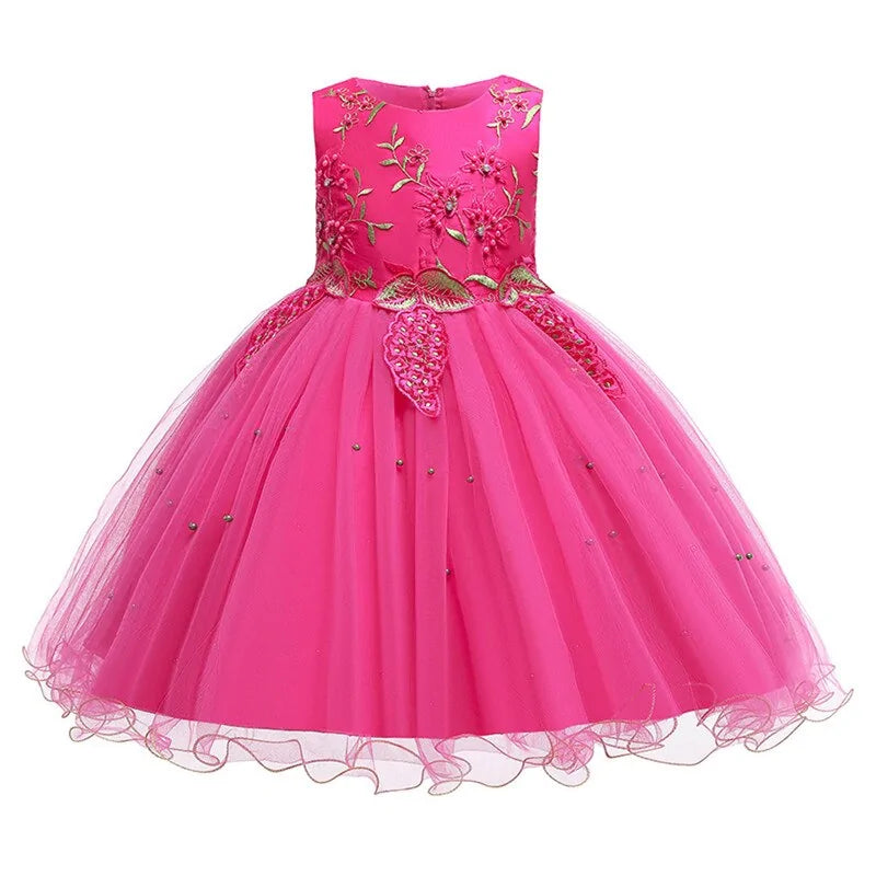 Flower Tulle  Kids Dress