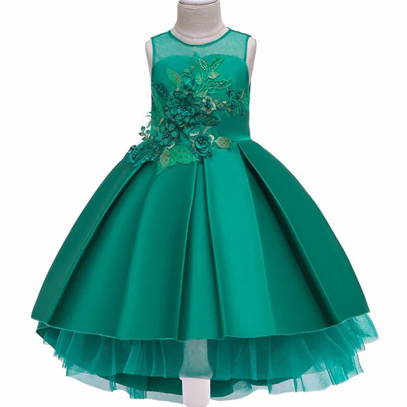 Sequined Bow Kids Dress