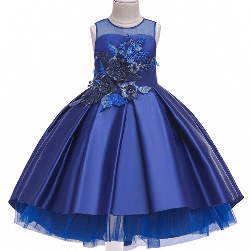 Sequined Bow Kids Dress