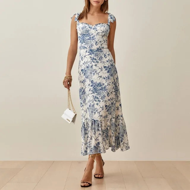 Elegant Vintage Floral Dress