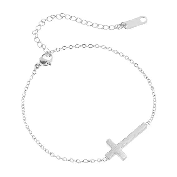 Horizontal Sideways Cross Bracelets