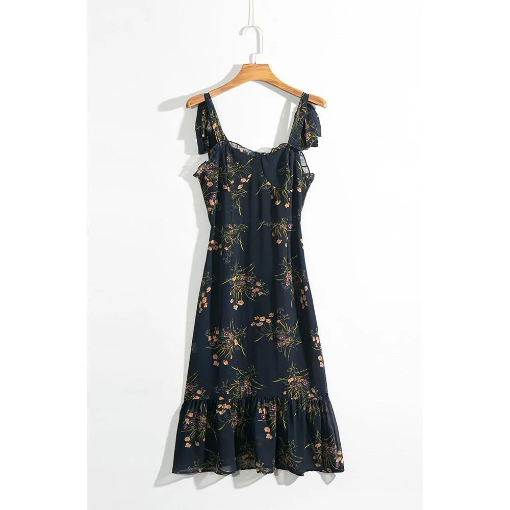 Elegant Vintage Floral Dress