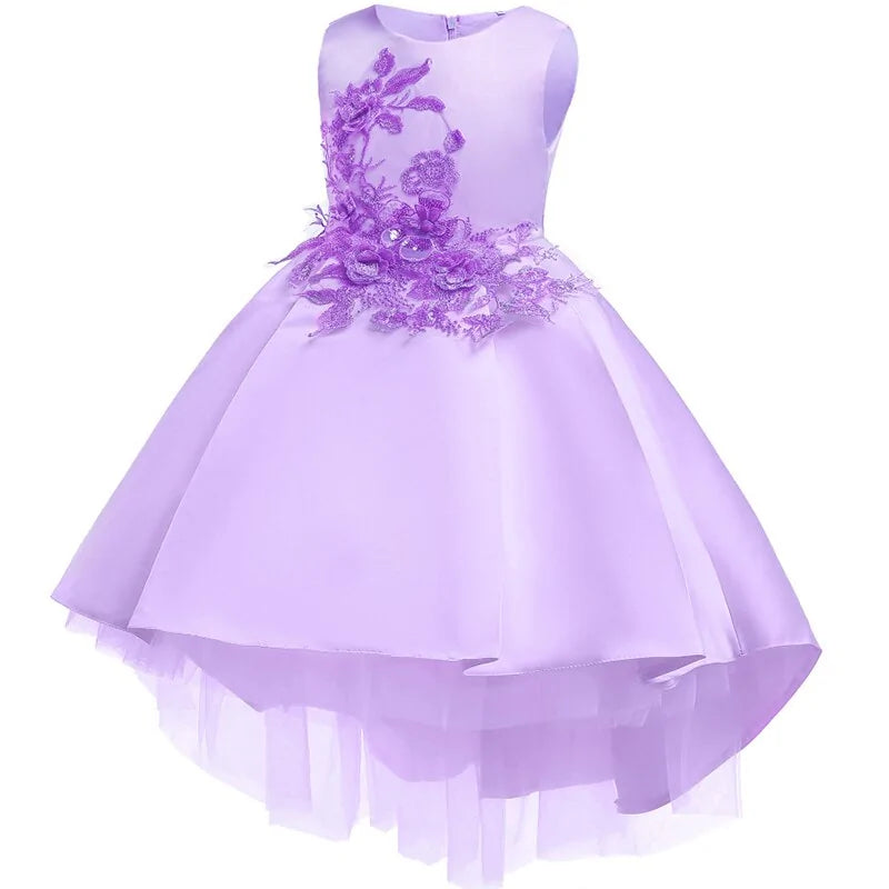 Sequined Bow Kids Dress