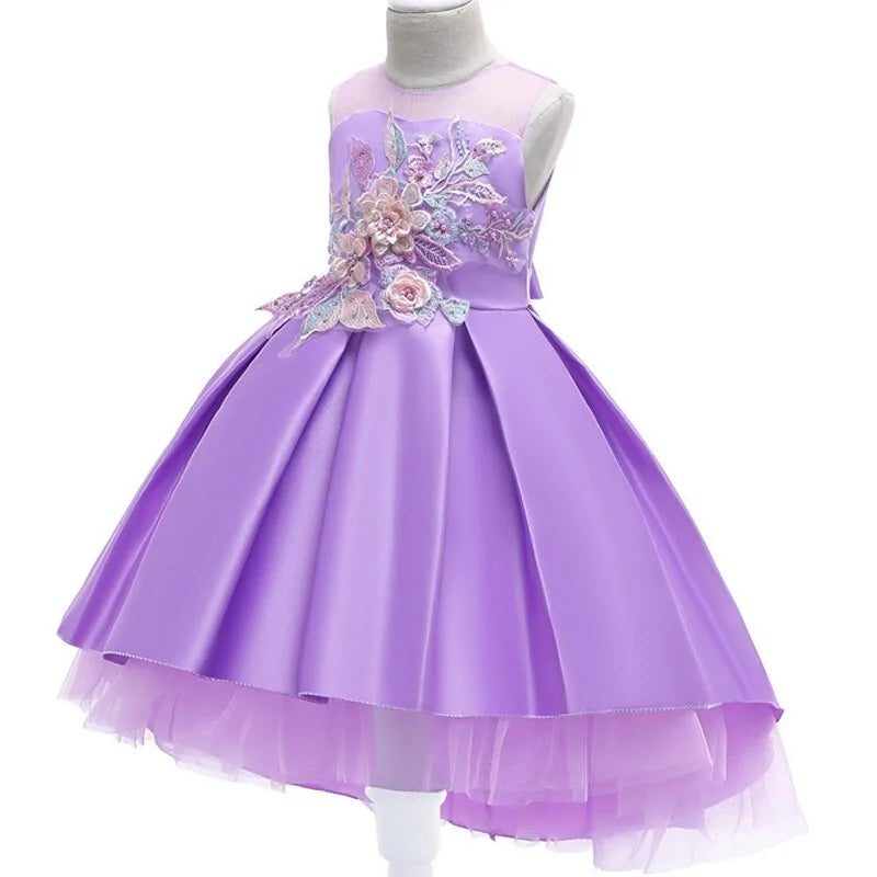 Sequined Bow Kids Dress