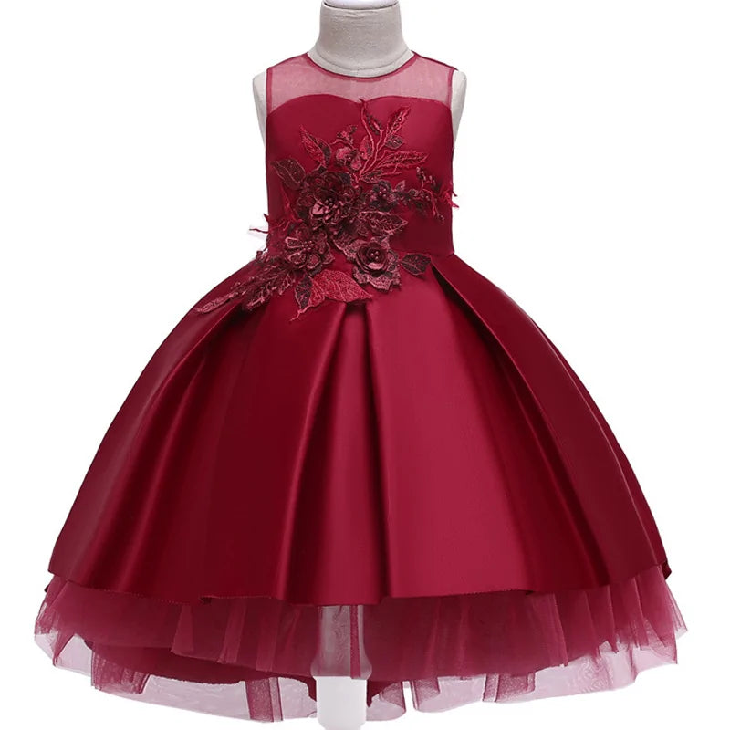 Sequined Bow Kids Dress