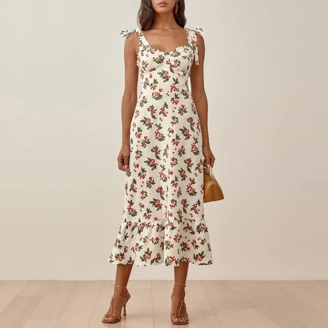 Elegant Vintage Floral Dress