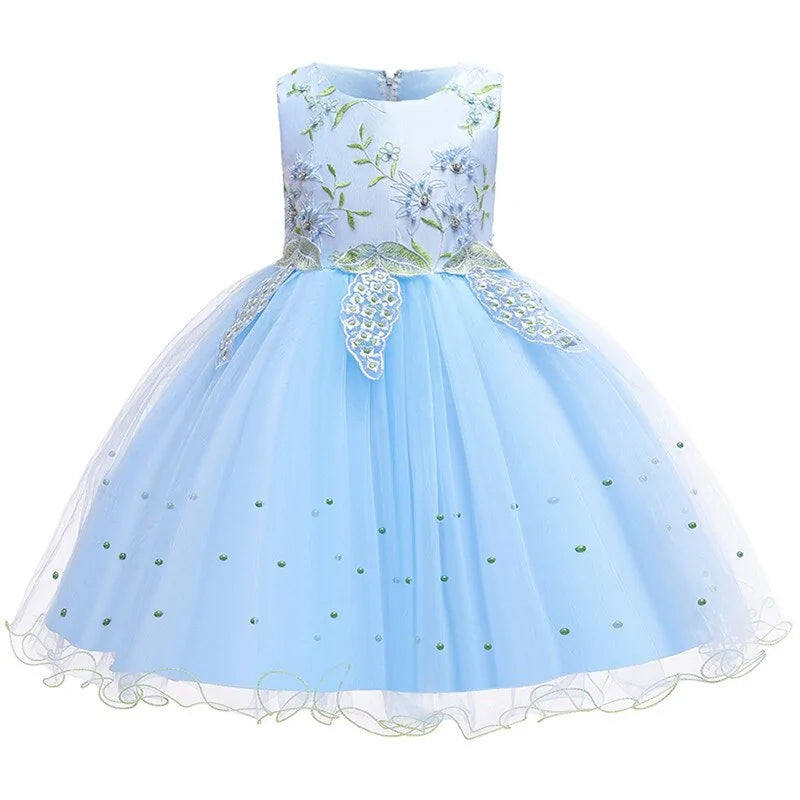 Flower Tulle  Kids Dress