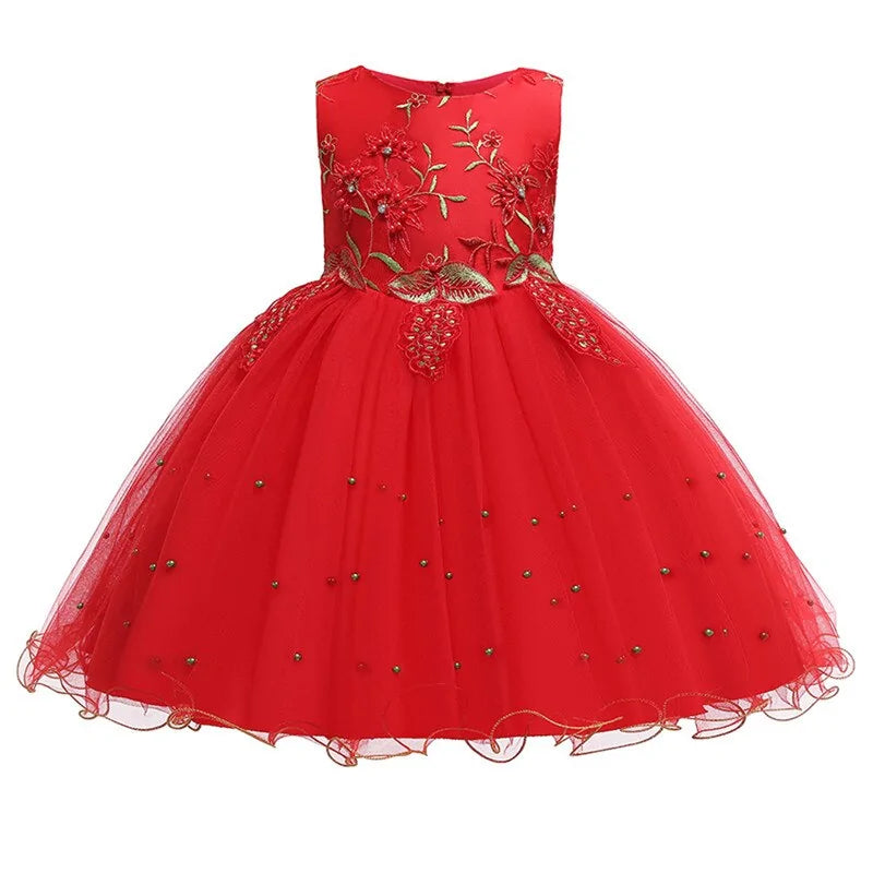 Flower Tulle  Kids Dress